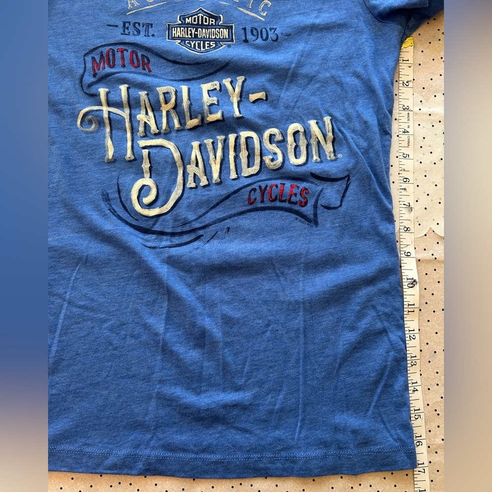 Harley-Davidson Blue Authentic Tee - Picture 7 of 7
